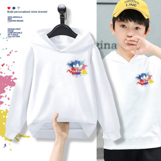 E143B เสื้อฮู้ดเด็กลายแฟชั่นสวยน่ารัก.เสื้อแขนยาว.มี7สีหลายไซส์(110-160)ใส่ได้ทั้งเด็กชายและเด็กหญิง