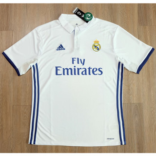 เสื้อรีลมาดริด ย้อนยุค ทีมเหย้า ปี 2016/17 เกรด AAA Real Madrid 2016-17 Home Retro