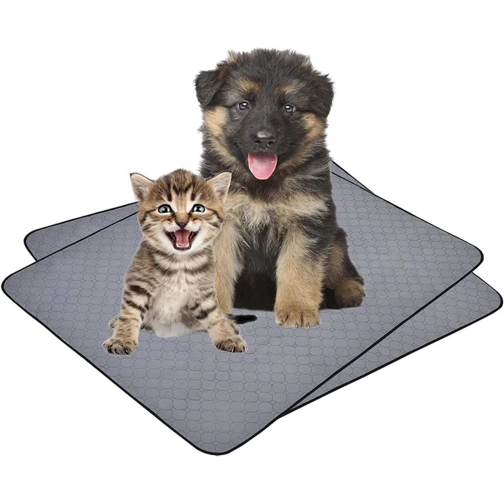 SizeM/L Amazon Popular models Pet Pee Pad แผ่นรองฉี่สุนัข / แมว แบบซักได้ ช่วยฝึกขับถ่าย ซับฉี่ได้ดี กันซึม100%Washable
