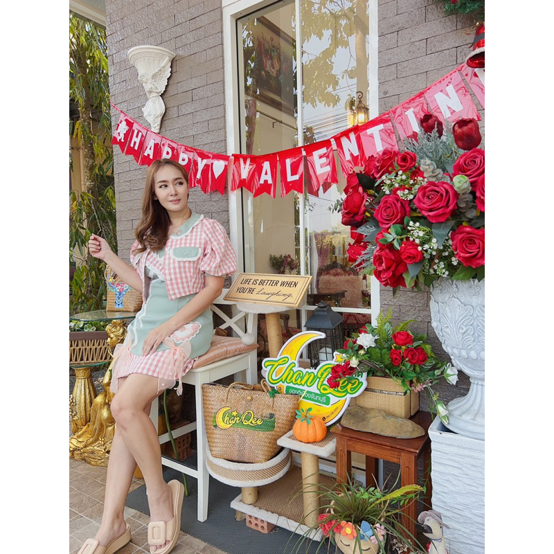 📌มือสอง📌 ส่งต่อ ชุดเซ็ตสีเขียว BLT size M