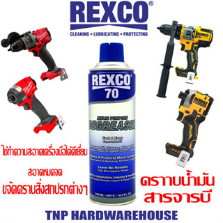 REXCO 70 DEGRESER สเปรย์ขจัดน้ํามันและจารบี ขนาด 500 ML. มาตรฐาน MSDS