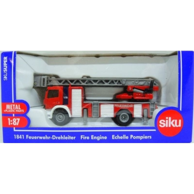 รถเหล็ก SIKU 1841 - รถดับเพลิง Fire Engine 1:87
