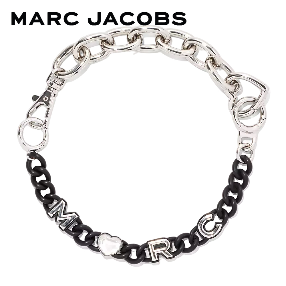 MARC JACOBS THE CHARMED HEART CHAIN NECKLACE DTM 2S3JNC001J27003 BLACK/SILVER สร้อยคอ