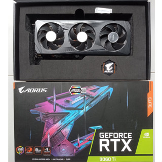 GIGABYTE AORUS GEFORCE RTX 3060TI ELITE 8G มือสอง ประกันศูนย์ไทย