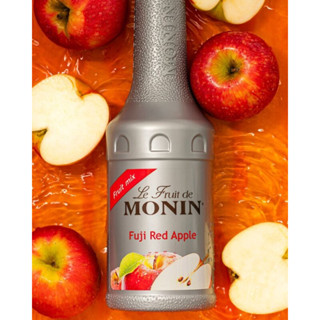 (KoffeeHouse) Puree MONIN กลิ่น “Fuji Red Apple” เพียวเร่โมนิน เพียวเร่แอปเปิ้ลแดงฟูจิ Fuji Red Apple Fruit Mix 700 ml.