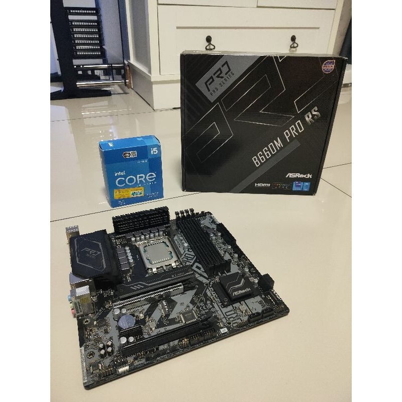 Cpu i5 12600KF mb asrock b660m pro rs