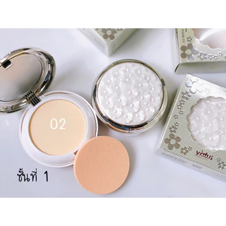 แป้งยาฟู ตลับดอกไม้ 2 ชั้น Yafu Especially for you แค่แปะ ป้าย ปาดเนื้อแป้งไปบนใบหน้า ก็ได้รับออร่าความขาวใส ดุจเปิดไฟ