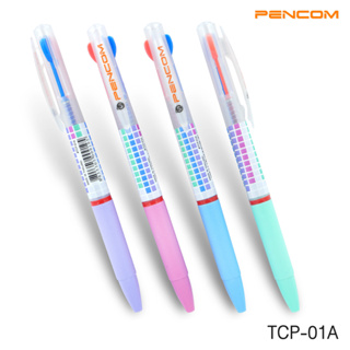 Pencom  TCP01A  ปากกาหมึกน้ำมันแบบกด 2 สี