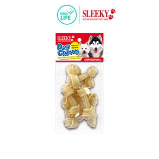 SLEEKY หนังวัวขัดฟันรูปกระดูกผูก ขนาด 2.5 นิ้ว แพ็ค 7ชิ้น
