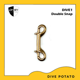 Dive1 Rose Gold Stainless Steel Double snap Double End snap 100mm for scuba diving ตะขอเกี่ยวอุปกรณ์สำหรับการดำน้ำลึก