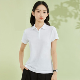 GIORDANO เสื้อโปโลผู้หญิง Womens Slim Fit Polo 05312018