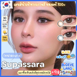 คอนแทคเลนส์ Supassara Brown / Gray (Mayalens) ขนาดกลาง 🌷 ลายที่ เก้า สุภัสสรา ใส่