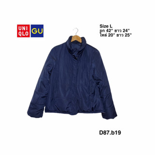 GU winter jacket L เสื้อแจ็คเก็ตกันหนาวจียู อก 42 ยาว 24 D87.b19