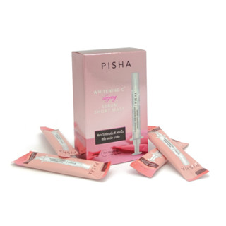 สลิปปิ้งมาร์ก พิชา#Pisha Whitening C Sleeping Serum Short Mask (1 กล่อง=14ซอง)