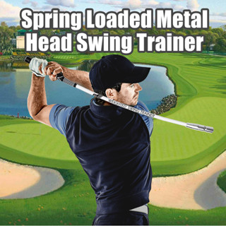 อุปกรณ์ฝึกซ้อมวงสวิง PLAYEAGLE Golf Tempo and Grip Train Spring Loaded GOLF Swing Training Aid ช่วยทำให้ตีได้ไกลยิ่งขึ้น