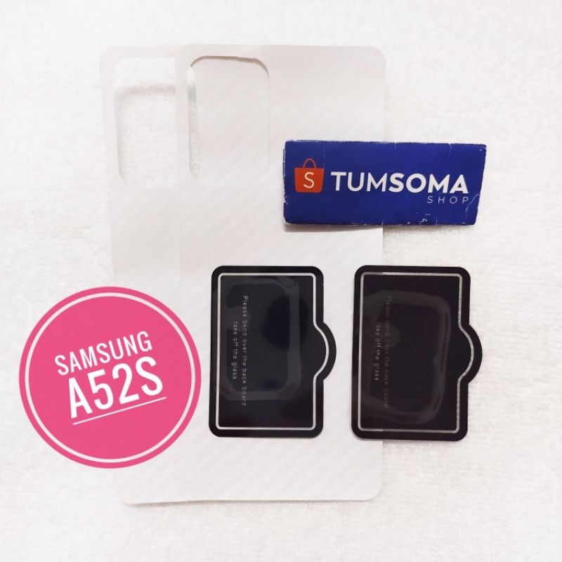(พร้อมส่ง) ฟิล์มหลัง+ฟิล์มกล้อง Samsung A52s, A52