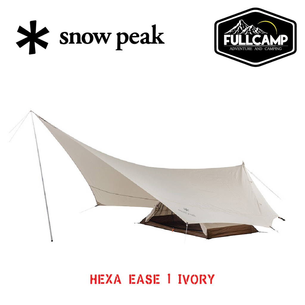 Snow Peak HEXA EASE 1 Ivory เต็นท์ตั้งเเคมป์ เต็นท์แคมป์ปิ้ง เต็นท์กันฝน เต็นท์สำหรับ 1-2คน