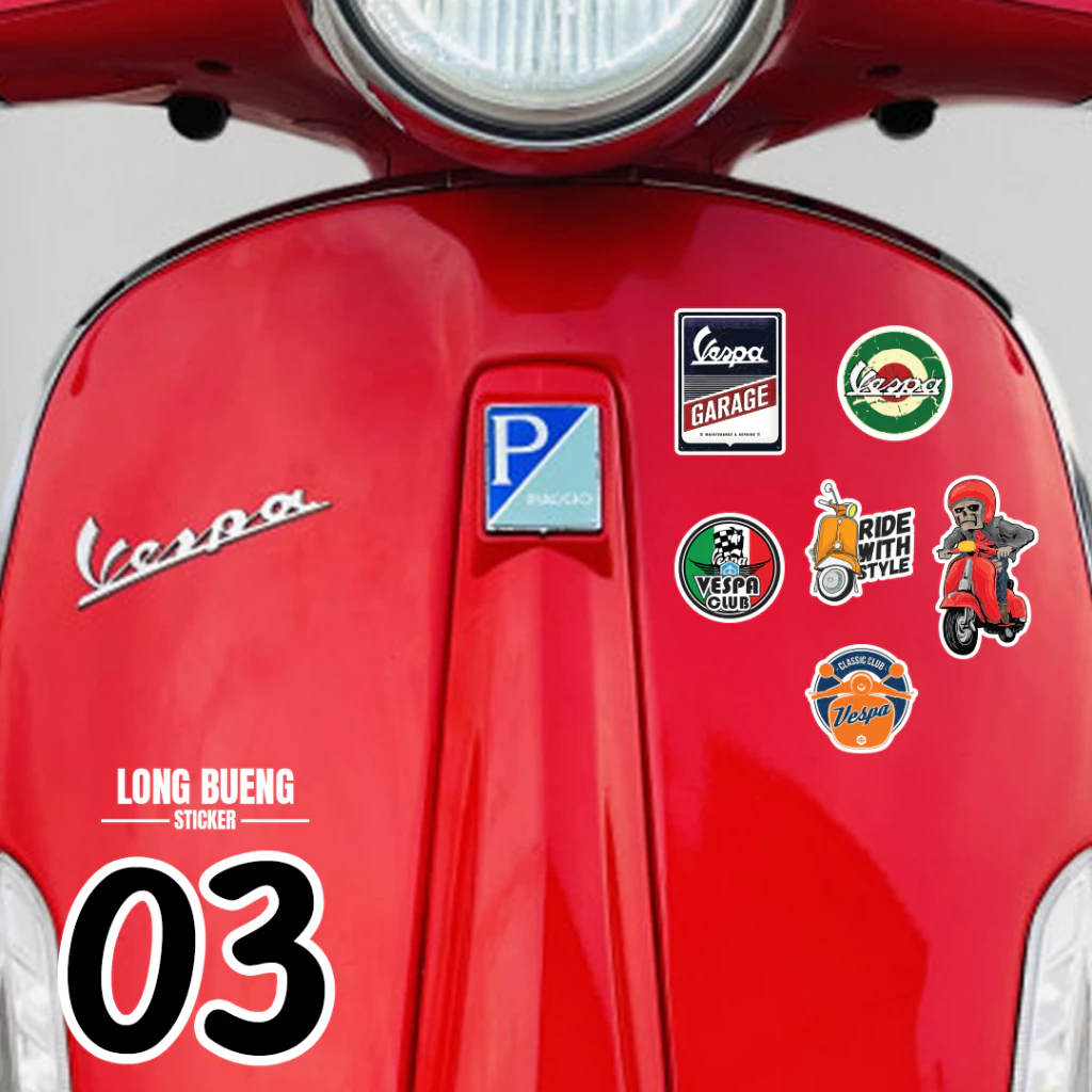 สติกเกอร์ เวสป้า vespa แต่งรถแนวๆ 6 ชิ้น thumbnail 5