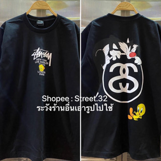 Street.32 เสื้อยืดแขนสั้น Stuss**y เป็ดเหลือง