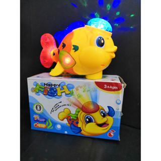 ของเล่นปลาน้อย ไฟหมุนและมีเสียง Happy Fish Disco Light Show 2028B