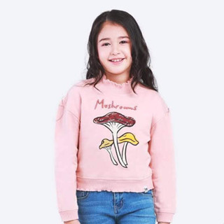 LEE KIDS แท้ 100%  งานใหม่ ป้านห้อยครบ   เสื้อคลุมสวมหัวเด็กผู้หญิง รุ่น LK K1027102 สีชมพู