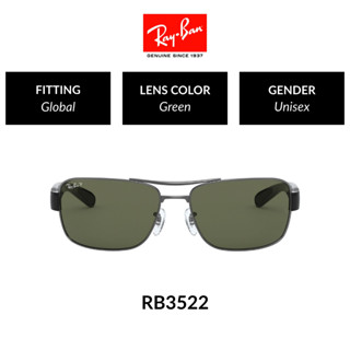 Ray-Ban - RB3522 Polarized 004/9A - size 64