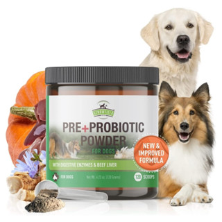 Pre+Probiotic Powder for Dogs 5 billion CFUs - Made in the USA