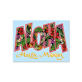 Hula MOON ALOHA Sticker