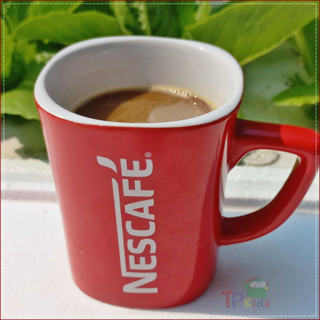 💥💥☕️แก้วแดงเนสกาแฟ  (ของแท้)​☕️สุดคลาสสิก🥤แก้วเนื้อหนาเนื้อเซรามิค 🥤สามารถใส่น้ำได้ทั้งร้อนเย็น​