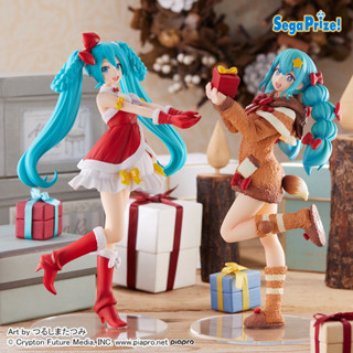 LOT JP🇯🇵 Super Premium Figure “Hatsune Miku” winter 2022 , Christmas 2022