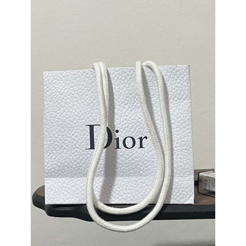 🛍️ถุงกระดาษ Dior ขนาดเล็ก สีขาว