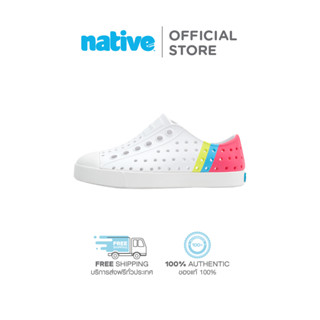 Native รองเท้ากันน้ำเด็กเล็ก EVA รุ่น Jefferson Sugarlite Block Shell White/Shell White/Dazzle Maria Celery Block