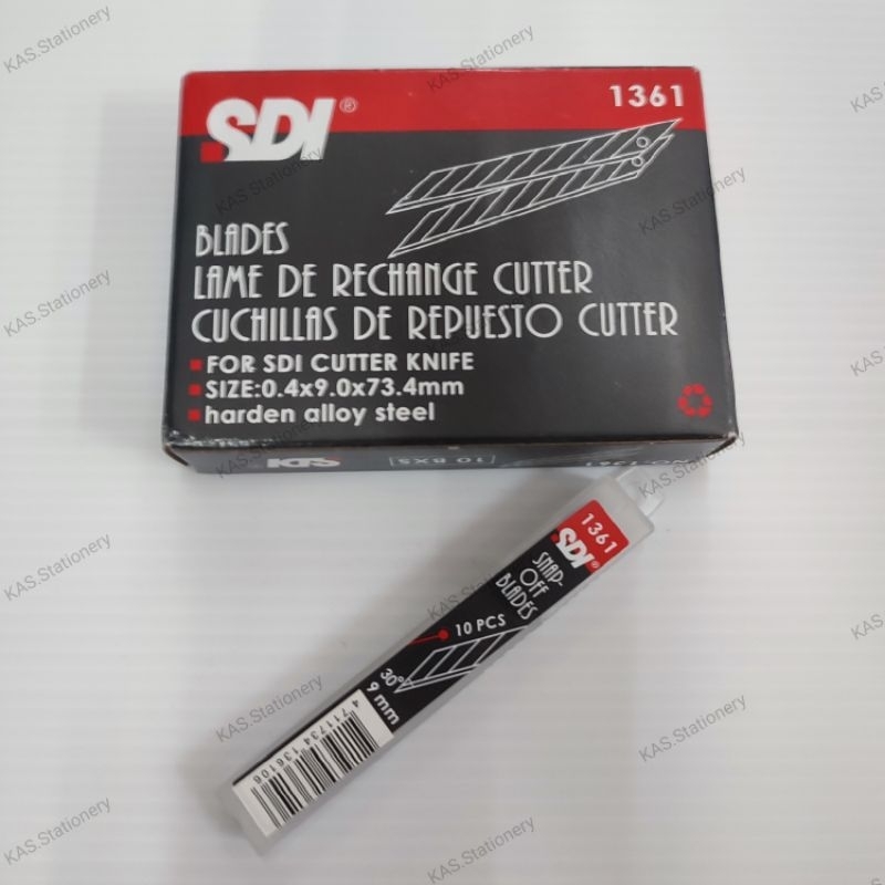 ใบคัตเตอร์ SDI 30องศา #1361 (1 กล่องใหญ่ = 10 กล่องเล็ก)