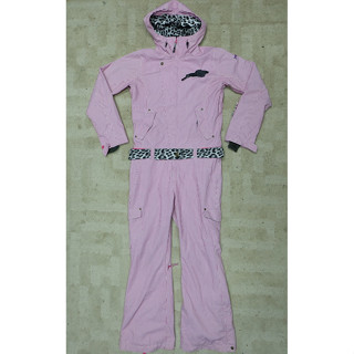 ชุดเล่นสกี ชุดเล่นสโนว์บอร์ด ชุดหมีแฟชั่น snowboard suit ski suit ชุดหมีกันหนาว มือ 2 ของญี่ปุ่น ไซส์ XL ผู้หญิง