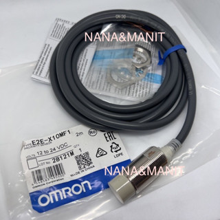 E2E-X10MF1 หัว M18 จับโลหะ ระยะจับ 10mm PNP-NO 3สาย ไฟ 12-24VDC