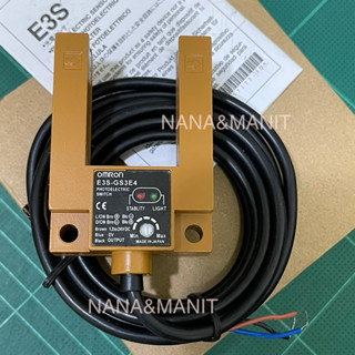 E3S-GS3E4 DC10-30VDC Photoelectric Switch NPN NO3สาย ระยะจับ30mm MADE IN JAPAN