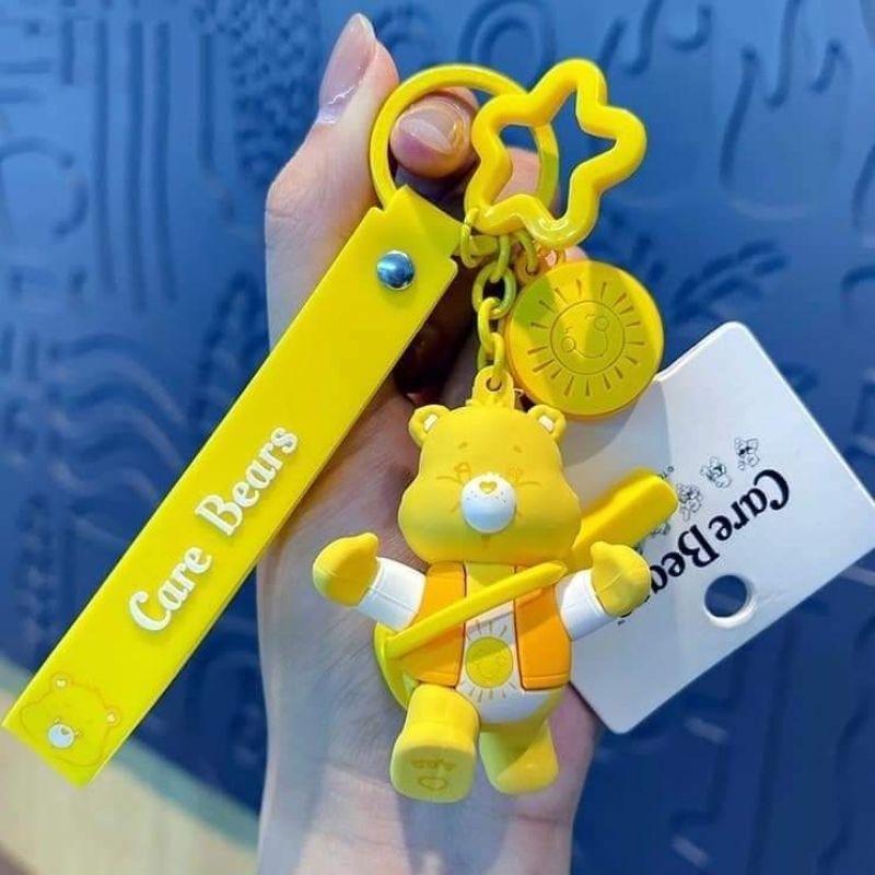 Care Bears Keychain - พวงกุญแจ แคร์แบร์ ลิขสิทธิ์แท้ 100% ลาย Funshine Bear สีเหลือง