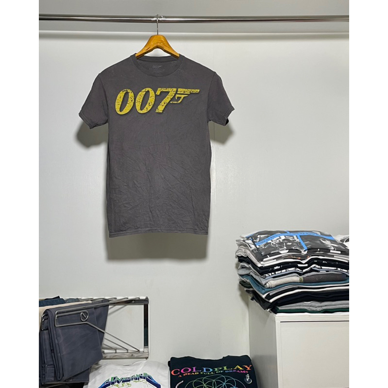 เสื้อยืดภาพยนตร์มือสอง JAMES BOND 007 MOVIE Size S มือ2