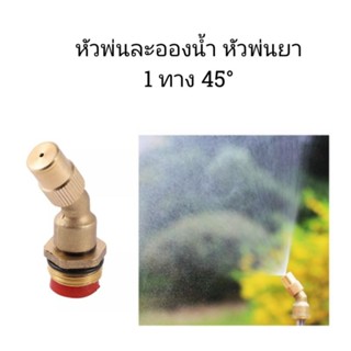 หัวพ่นยา  หัวพ่นละอองน้ำ 1 ทาง งอ 45° ใช้ได้กับข้อต่อ 4 หุนหรือ 1/2 นิ้ว