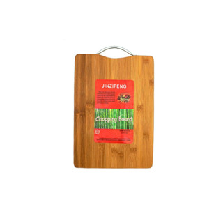 Bamboo cutting board เขียงไม้ไผ่ หูจับเหล็ก 26x36x2 cm S190224