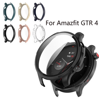 เคสกันกระแทกฟิล์มกระจกนิรภัย Amazfit GTR 4 NEW (PC) สวยงามมีหลายสี