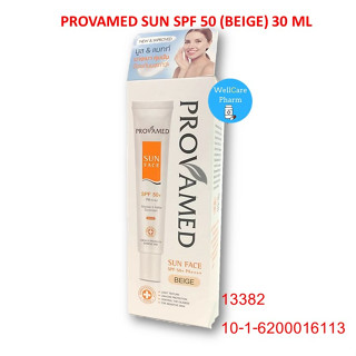 โปรลด!! หน้าเราต้องใส Provamed sun face SPF 50 Beige EXP.19/11/25/White 30 G กันแดด Provamed solaris body exp27/02/2026