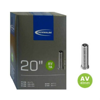 ยางในจักรยาน Schwalbe AV7A และ SV7A ขนาด 20x1-1/8 ถึง 20x1-3…
