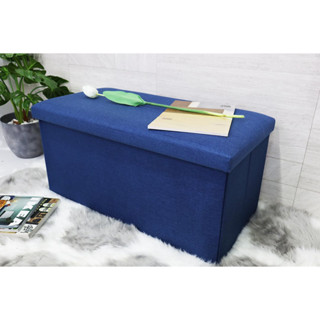 Storage Stool เก้าอี้สตูลเก็บของได้ สีน้ำเงิน 38x76x38cm RT81226-5