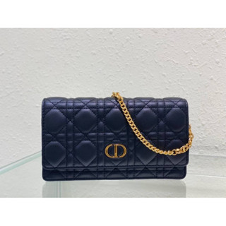 DIOR CARO POUCH(Ori) 📌size 20x11.5x3.5 cm. 📌สินค้าจริงตามรูป งานสวยงาม หนังแท้