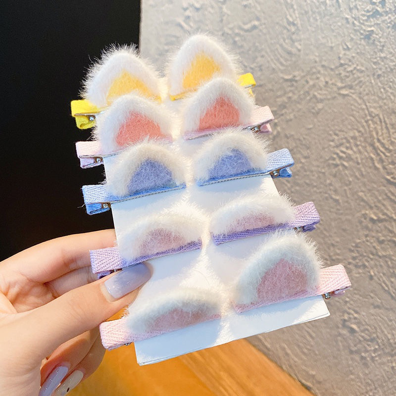 พร้อมส่ง กิ๊ฟติดผมน่ารัก กิ๊ฟติดผมหูแมว กิ๊ฟติดผมเด็ก กิ๊ฟแฮนด์เมด ที่ติดผมน่ารัก เครื่องประดับ ร้านไทย  ทำเองขายเอง