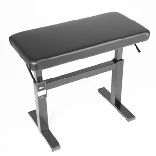 เก้าอี้เปียโน Discacciati 810 Hydraulic - Metal Bench - Black Vinyl Seat