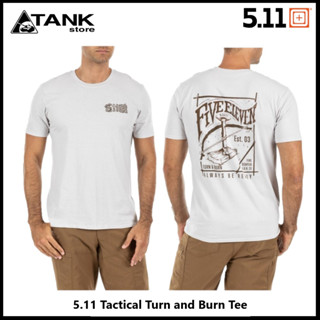 5.11 Tactical Turn and Burn Tee 41280ADE เสื้อยืดเนื้อผสมโพลีเอสเตอร์/ค็อตต็อน 60/40%ใส่สบาย ซักง่าย แห้งเร็ว สำหรับสวมลำลองหรือเล่นกีฬา