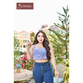 🔥Plussize🔥เสื้อคนอ้วน🔥 Freesize อก (bust) 36-50”   ยาว (length) 17”