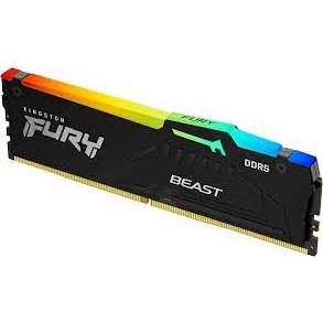 16GB (16GBx1) DDR5 5200MHz RAM (หน่วยความจำ) KINGSTON FURY BEAST DDR5 RGB (AMD EXPO) (BLACK) KF552C36BBEA-16